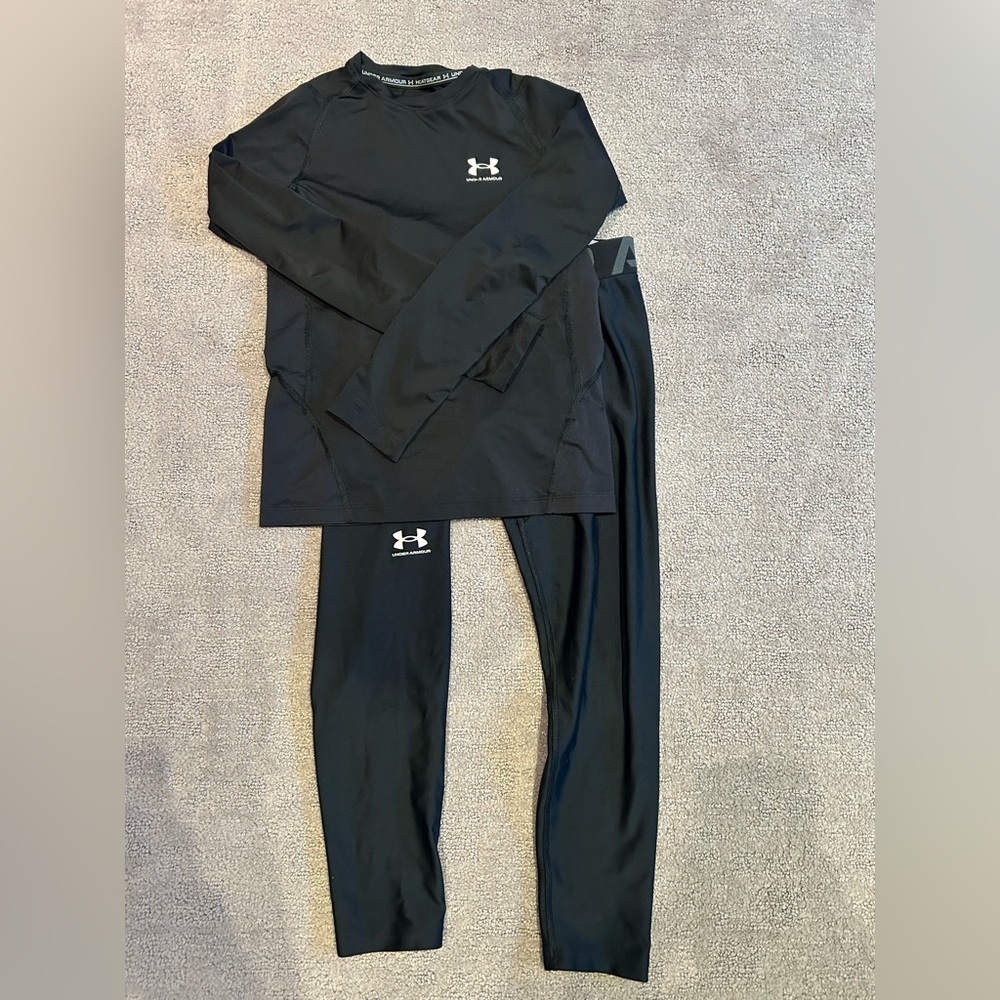 Under Armour Black Kids' Heat Gear